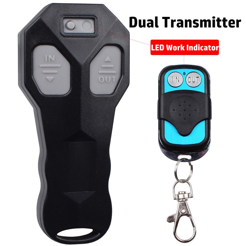Riyitauto Wireless Winch Remote Control Kit for Car Truck Jeep ATV SUV 12V Handset Switch Recovery Wireless Waterproof Wireless Remote for Winch - Image 2